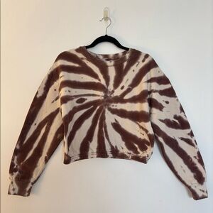 Brown Tie Dye Sweatshirt